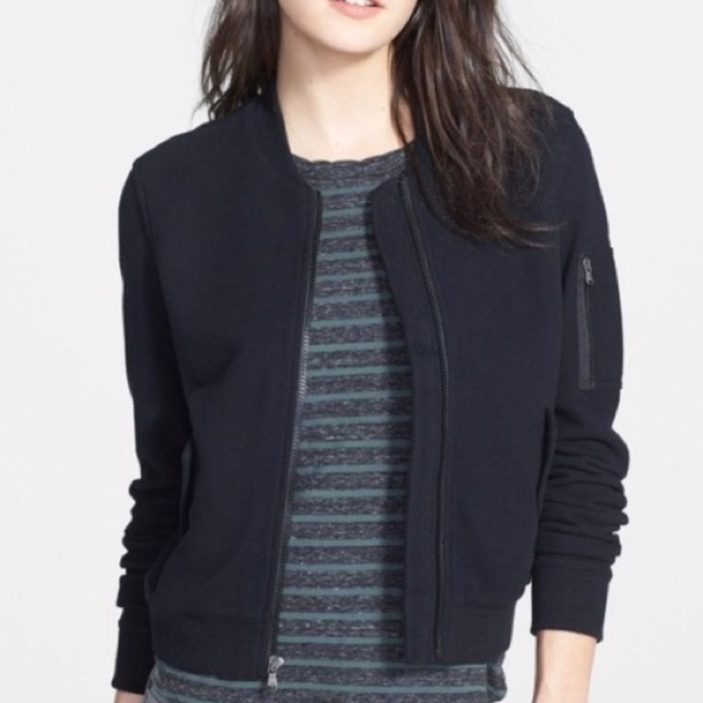 James Perse Knit Bomber Jacket - Size 1
